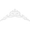 Ekena Millwork Pitch Baile Architectural Grade PVC Gable Pediment, 72"W x 30"H x 1"P (10/12) GPP072X030X100BAI - alternate 2